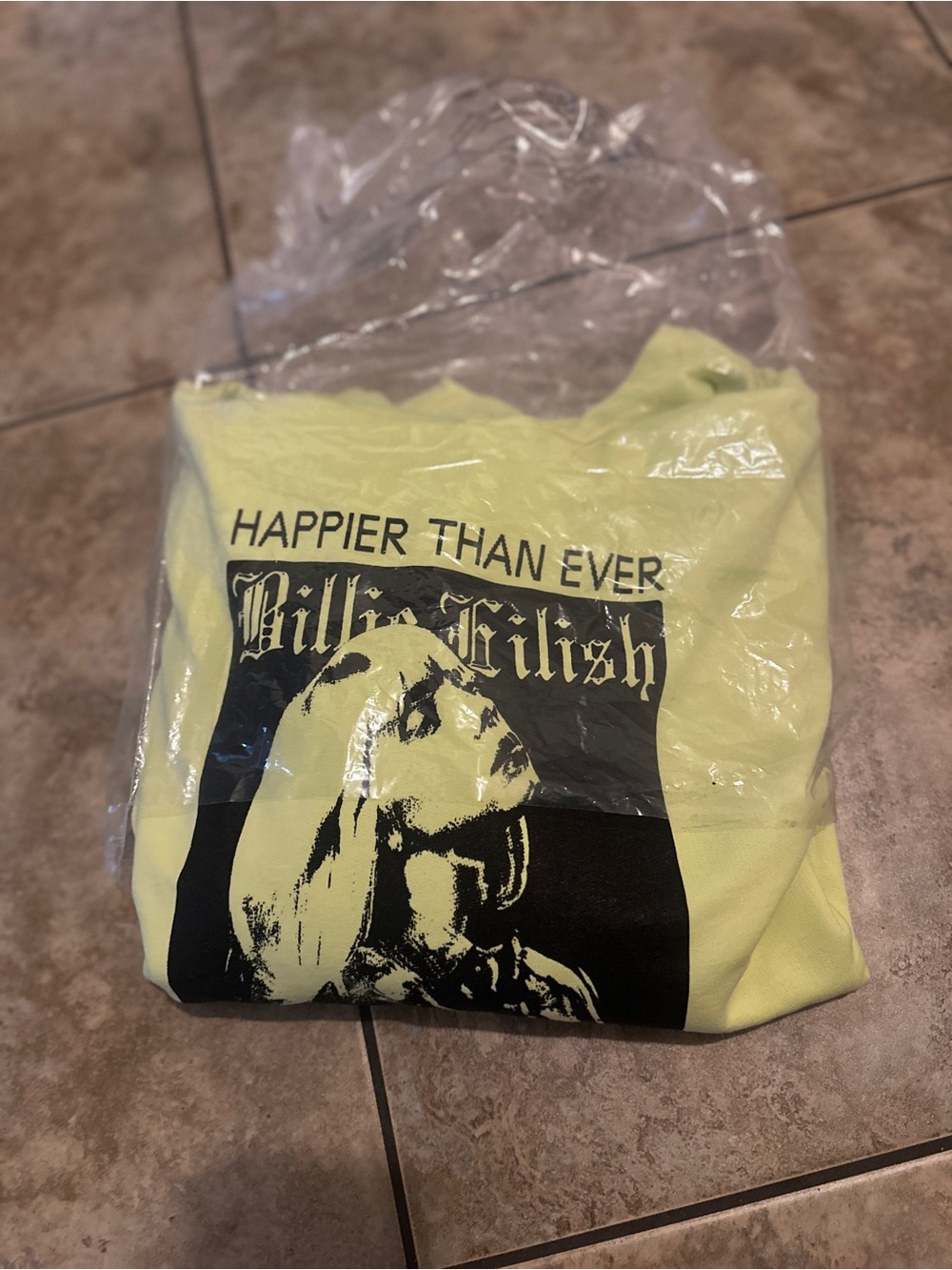 Billie Eilish Happier than Ever Lime Hoodie